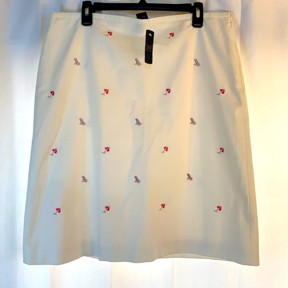 Brooks Brothers Dresses & Skirts - Nwt Brooks Brother Sz 16 Embroidered Skirt